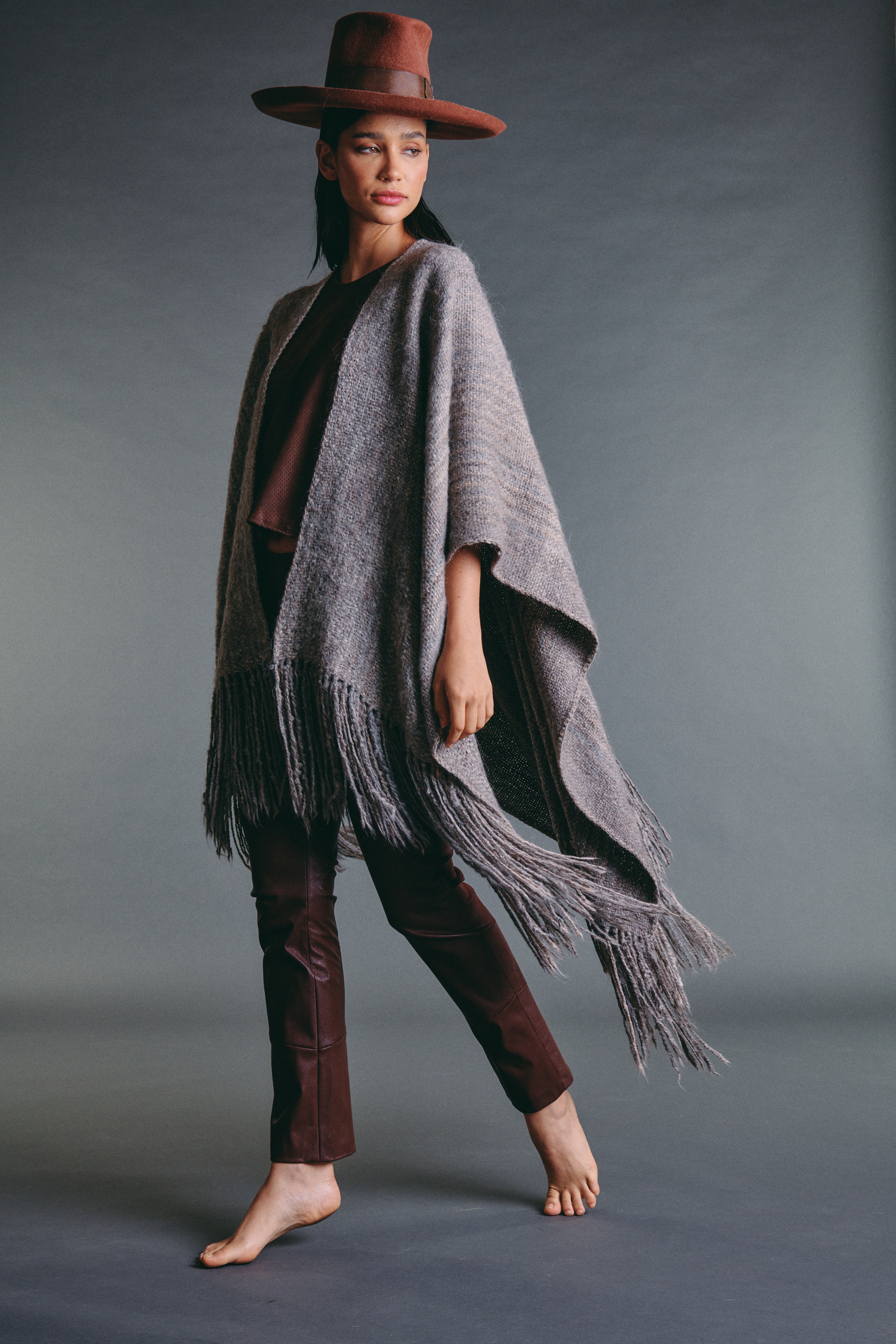Ruana Puna Gris