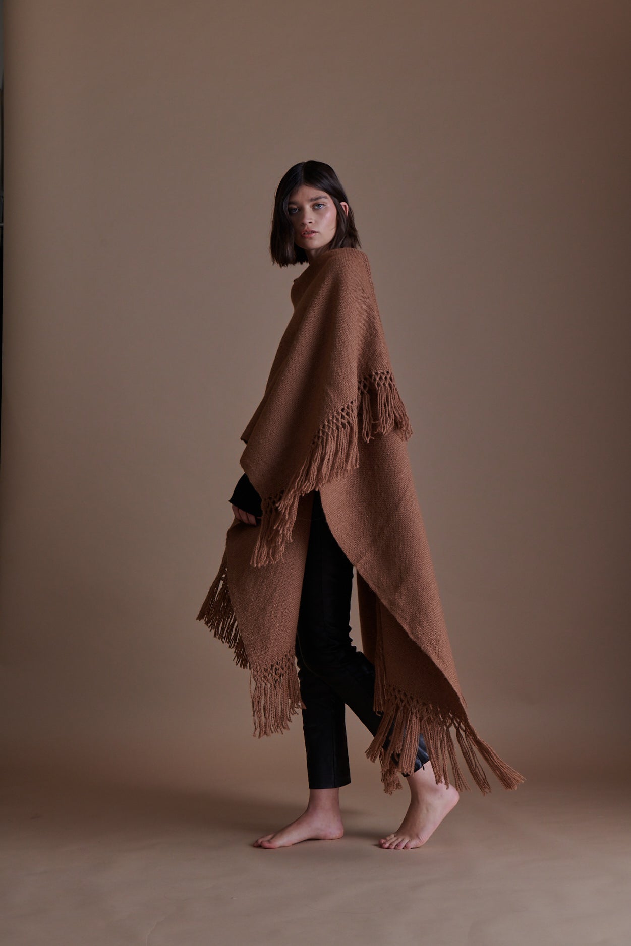 Ruana Altiplano Canela