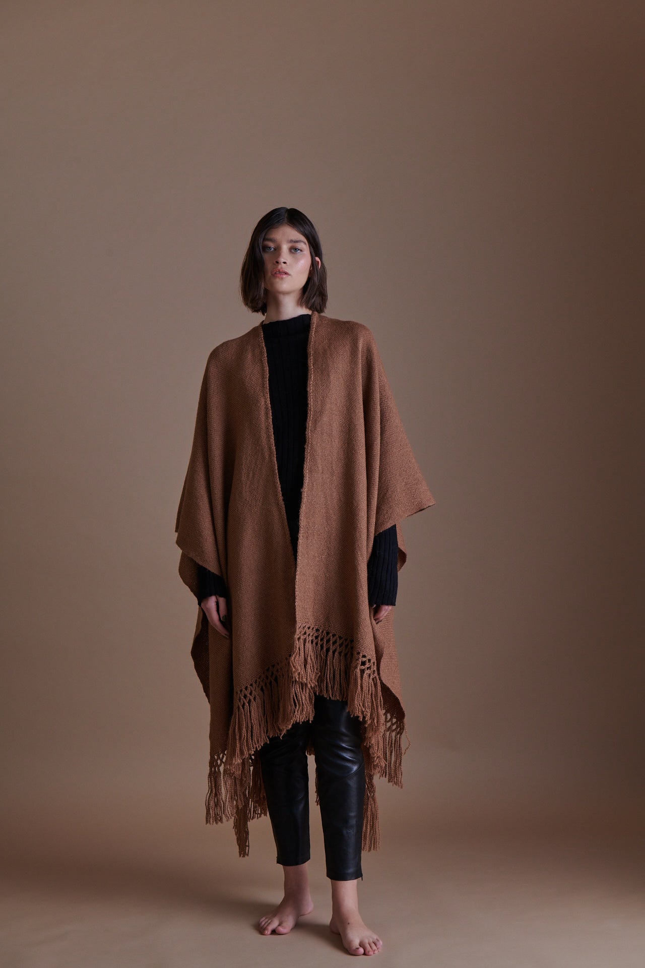 Ruana Altiplano Canela