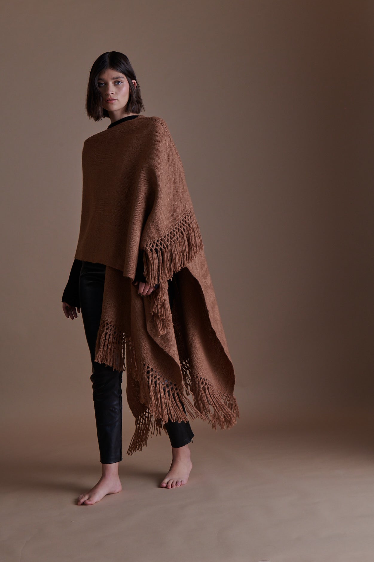 Ruana Altiplano Canela
