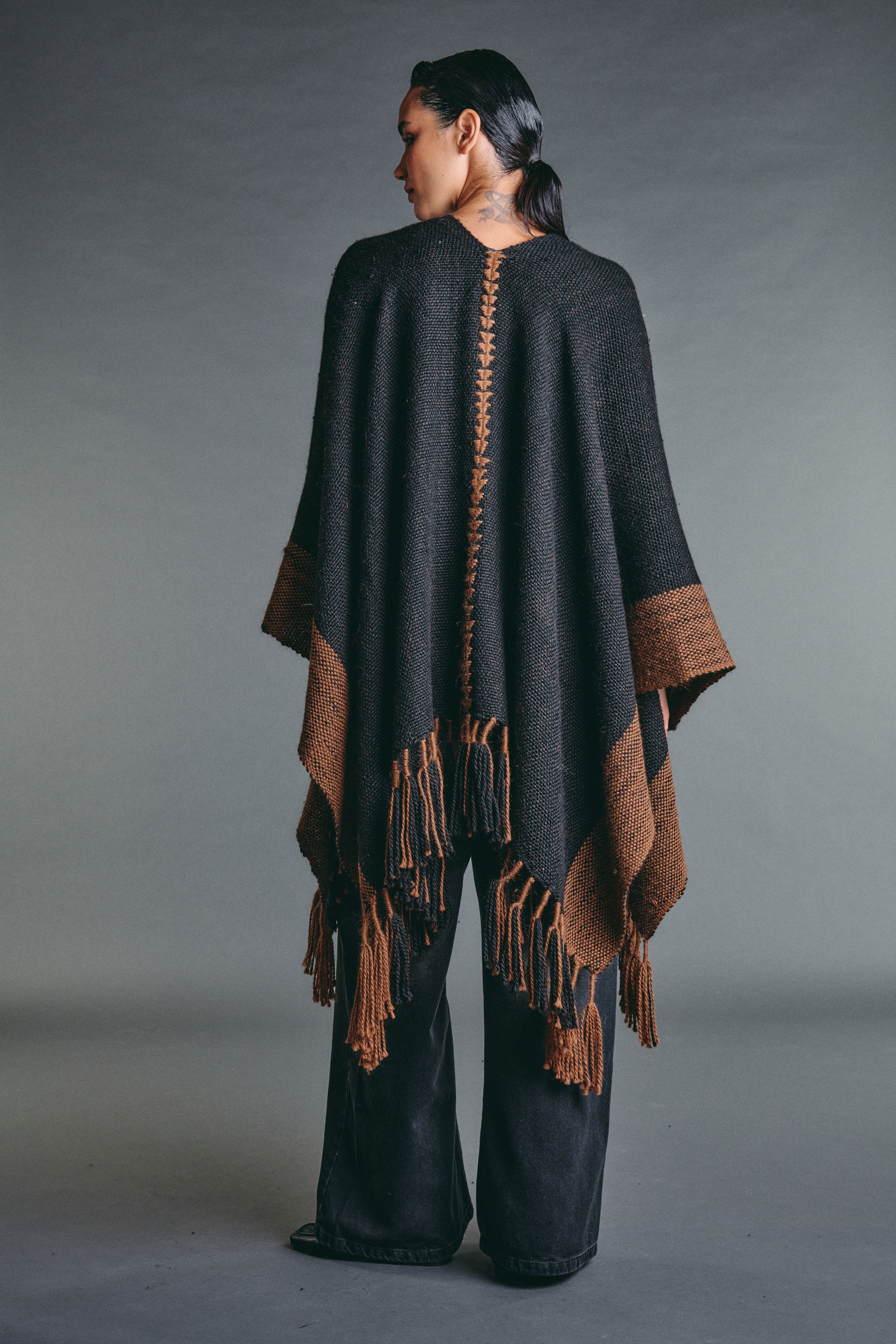 Tafí Black Ruana (PRE-ORDER)
