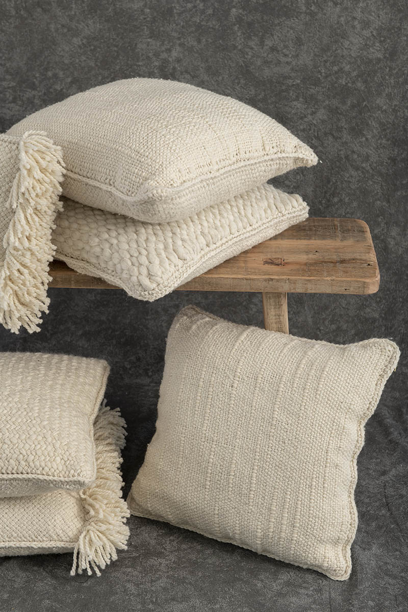 White Wicker Lumbar (PRE-ORDER)