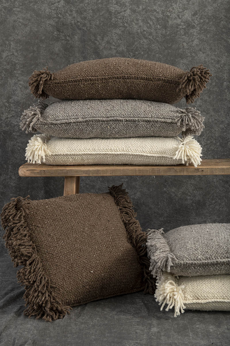 Gray Wicker Lumbar (PRE-ORDER)